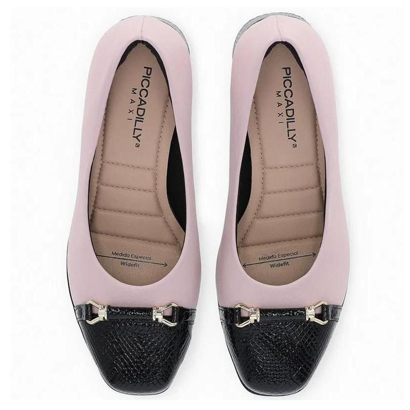 小物 sa! Sapato Piccadilly Com Bico Texturizado - 748010 - Sapato